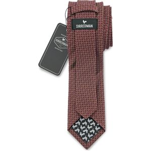 Sir Redman - stropdas - Talented Tailor bordeaux - 66% viscose / 34% polyester - bordeaux / cognac / lichtblauw