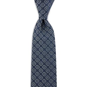 Sir Redman - stropdas - Nazario - geweven polyester Microfill - donkerblauw / lichtblauw / grijs