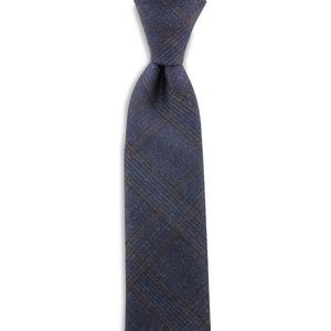 Sir Redman - stropdas - Mackay - geweven polyester - blauw / bruin