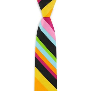 We Love Ties - Stropdas Happy Tuesday - katoen - multicolor