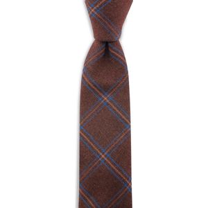 Sir Redman - stropdas - Fletcher - geweven polyester - bordeauxrood / blauw