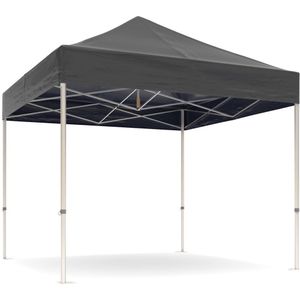 Easy up partytent 3x3m - Professional | Heavy duty PVC - Zwart