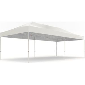 Easy up partytent 4x8m - Professional | Heavy duty PVC - Wit