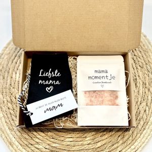 Moederdag cadeauset | Liefste Mama | Sokken (maat 39/42) / Himalaya Badzout | Mama | Verjaardag Moeder