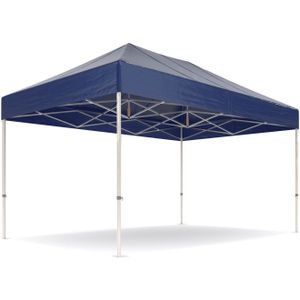 Easy up partytent 3x4,5m - Professional | PVC gecoat polyester - Blauw