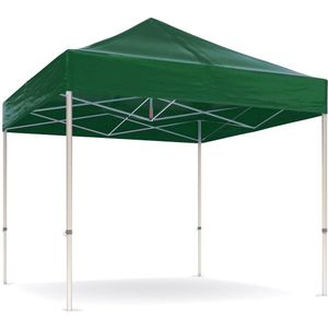 Easy up partytent 3x3m - Professional | PVC gecoat polyester - Groen