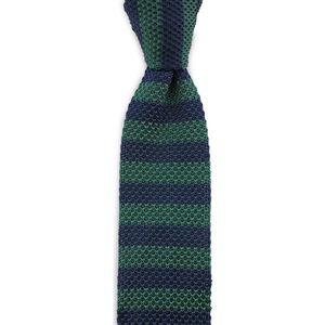 Sir Redman - gebreide stropdas - Joe Dalton - gebreid polyester - blauw / groen