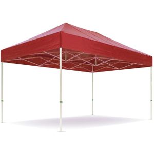 Easy up partytent 3x4,5m - Professional | PVC gecoat polyester - Rood