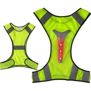 LED sport vest | Hardlopen | Reflecterend vest | Verlichting zorgt voor zichtbaarheid | Verstelbaar en flexibel