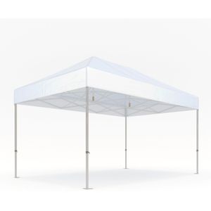 Easy up partytent 3x4,5m - Professional | PVC gecoat polyester - Wit