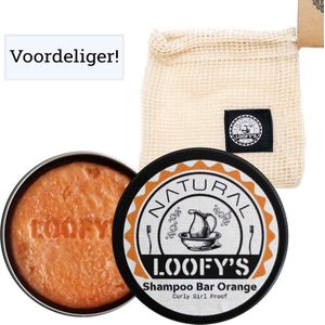 LOOFY'S - Voordeliger! - Curly Girl Shampoo + Zeepbakje + Zeepzakje | Zeephouder - Loofys