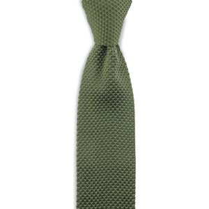 Sir Redman - gebreide stropdas - mosgroen - polyester