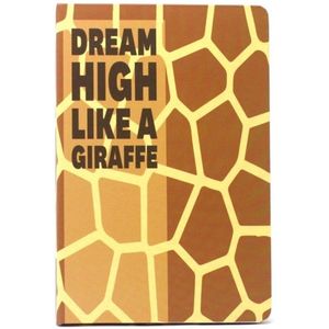 Notitieblok - Notitieboek - Papieren Notebook - A5 - Hardcover met boeklint - gelinieerd - dream high