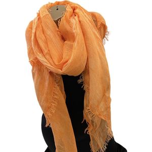 Sjaal van bamboe 190/90cm oranje