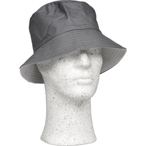 Vissershoedje – One Size – Grijs - Outdoor hoed - Zonnehoedje - Camouflage pet - Bush hat - Camping Cap