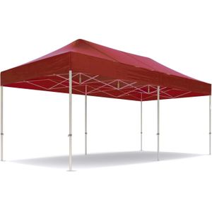 Easy up partytent 3x6m - Professional | PVC gecoat polyester - Rood