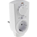 Stopcontact - Eenvoudige Thermostaat - Draaiknop - Voor Verwarming en Koeling