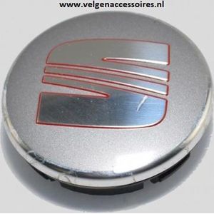 Seat Naafdoppen - Set van 4 stuks-  55mm 6ll601171 UFT banden winterbanden all season banden 4 seizoenen embleem logo emblemen velgen logo wieldop
