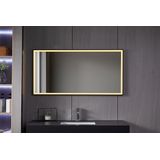Bella Mirror - Badkamerspiegel - Zwart Frame - Ledverlichting - Anticondens