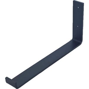 GoudmetHout Industriële Plankdrager L-vorm UP 30 cm - Per Stuk - Staal - Mat Zwart - 4 cm x 30 cm x 15 cm