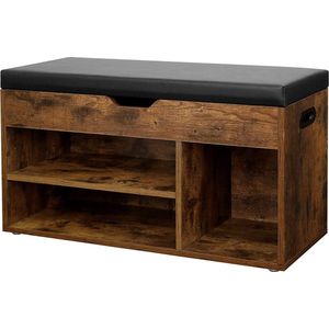 Nancy's Schoenbank - Bank - Schoenenrek - Opbergruimte onder de zitting - hal, woonkamer, slaapkamer - Schoenenkast - 150 kg draagvermogen - 80 x 30 x 44 cm