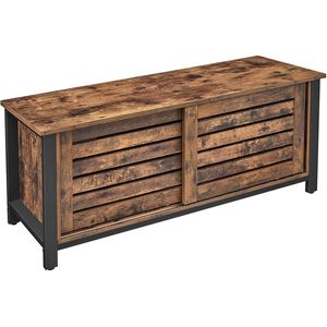 Nancy's Tv Meubel Industrieel - Tv-kast - Tv Lowboard - Tv-tafel - Tv Meubels - Vintage - Bruin - Metaal - 110 x 40 x 45