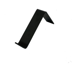 GoudmetHout Industriële Plankdrager L-vorm 15 cm - Per stuk - Staal - Mat Zwart - 4 cm x 15 cm x 15 cm