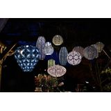 Lumiz - Solar lampion long oval bazaar 20 cm koper