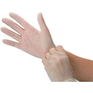Handschoenen Vinyl Gepoederd Transparant Wegwerp - Large - 100 stuks/doos