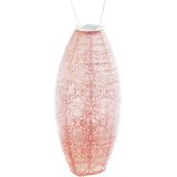 Lumiz Solar Tuinverlichting - Tuinverlichting op zonne energie - Tuinverlichting - Buitenlampjes - Tuinverlichting op zonneenergie - Buitenverlichting - Buitenlamp - Decoratie - Bazaar Long Oval - 20 cm - Roze