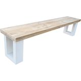 Wood4you - Tuinbank - New England Steigerhout 180 cm parkbank - zitbank - bank - tuinbank hout