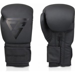 Fightsense - Pro Style training - (kick)bokshandschoen - Premium  - zwart - 12 oz