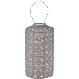 Lumiz Solar tuinverlichting Mandela Cylinder - 18 cm - Licht Taupe - Licht Taupe / 18