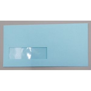 Envelop 11 x 22 cm lichtgroen venster