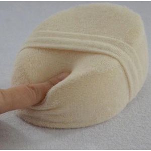 Badspons en douche spons wit - lichte scrub - loofah - 100% duurzaam en van natuurlijk materiaal