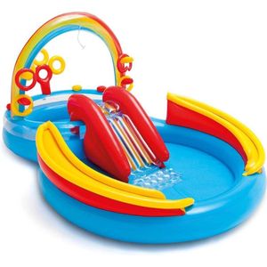 Intex Opblaaszwembad Rainbow Ring Play Center 297x193x135 cm 57453NP