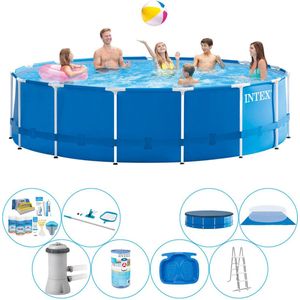 Metal Frame Pool Zwembad - 457 x 122 cm - Inclusief Accessoires