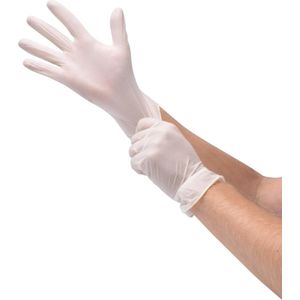 Comfort Hygiene en Protection Latex Handschoenen Wit Ongepoederd Medium 100 Stuks - Maat M