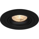 Pragmi Alpin Pro - GU10 Inbouwspot - Rond - Zwart - Aluminium - Kantelbaar - 10 Pack