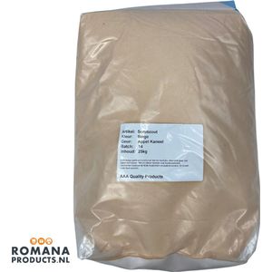 Romana Products Scrubzout 25kg - Verzorgende Bodyscrub voor Wellness - Appel-Kaneel - Beige