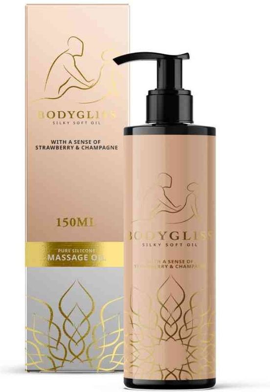 BodyGliss Massage Oil And Lubricant Strawberry & Champagne 150 ml