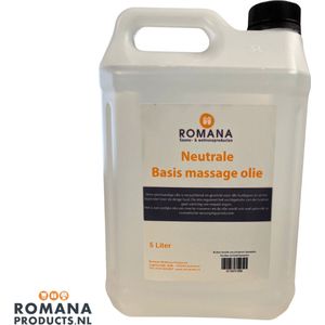 Romana Products Massage Olie Neutraal 5L - Professionele Verzorging voor Masseurs