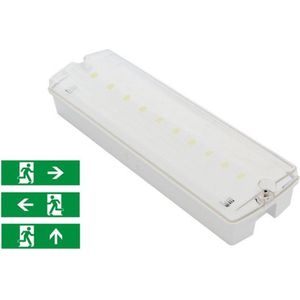 LED Opbouw Noodverlichtingsarmatuur 4w, 280 Lumen, IP65, Met pijlaanduiding