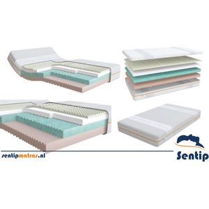 Sentip matras - matrassen - 80x200 - 25cm - foam - KOUDSCHUIM - HR - TRAAGSCHUIM - NASA - VISCO - MEMORY