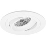 Spot Armatuur 10 Pack - Pragmi Alpin Pro - GU10 Inbouwspot - Rond - Wit - Aluminium - Kantelbaar - Ø92mm