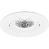 Spot Armatuur 10 Pack - Pragmi Alpin Pro - GU10 Inbouwspot - Rond - Wit - Aluminium - Kantelbaar - Ø92mm