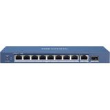 Hikvision - DS-3E0510P-E - Netwerkswitch - 10 Poorts - 8 x Gigabit PoE - Unmanaged