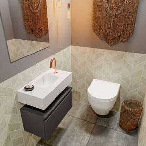 Sanilux Basic Fonteinkast 40 cm Hoogglans Wit met 1 deur Softclose L/R - TSM