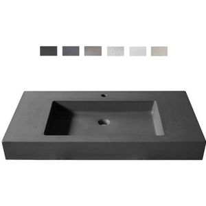 Urbi et Orbi Plura uni opbouw wastafel 90x12cm bruin/beige