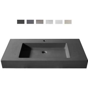 Urbi et Orbi Plura uni opbouw wastafel 130x12cm bruin/beige